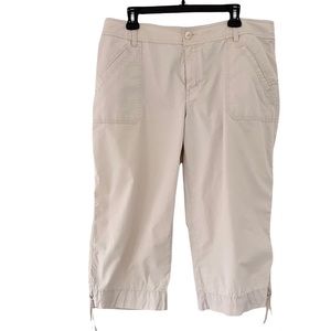IZOD 100% Cotton Capri Pants Lightweight Casual Coastal Beach Golf | 14